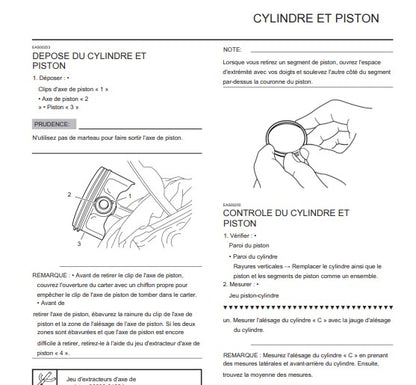 Manuel d'atelier Yamaha MT 03 2006 français { {{ Docautomoto }}
