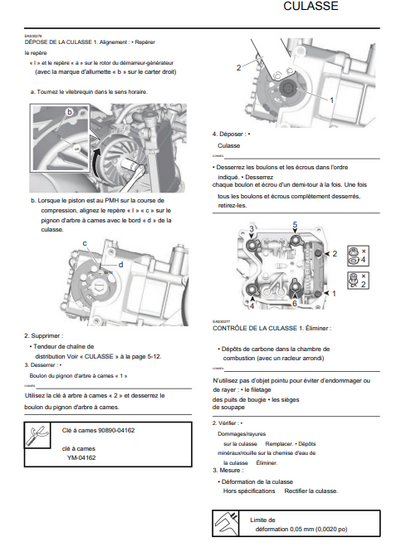 Manuel d'atelier Yamaha Nmax 2024 français 