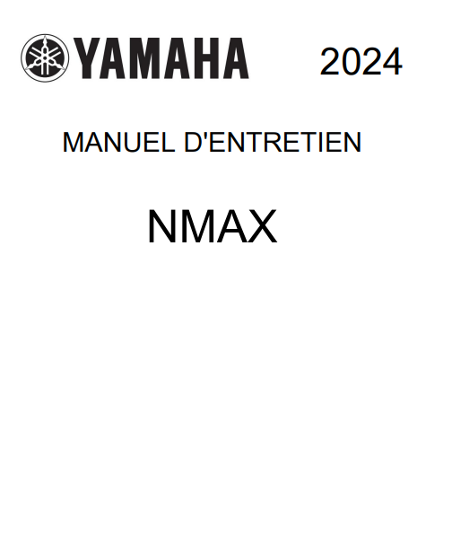 Manuel d'atelier Yamaha Nmax 2024 français 