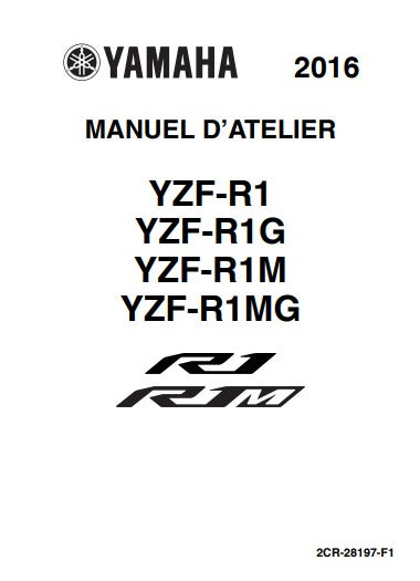 Manuel d'atelier Yamaha R1 2016 français