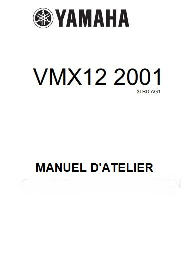 Manuel d'atelier Yamaha Vmax 1200 2001 non bridée en français { {{ Docautomoto }}