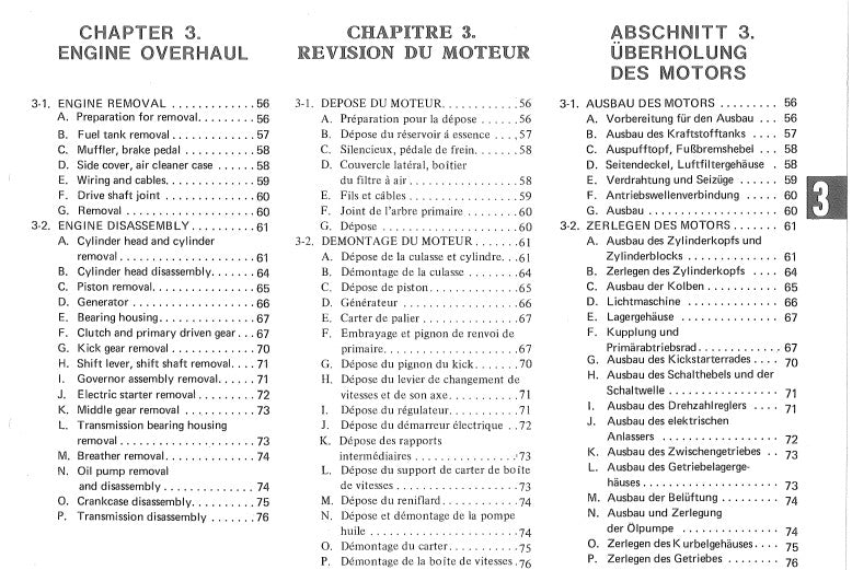 Manuel d'atelier Yamaha XS 750 1978 français Docautomoto