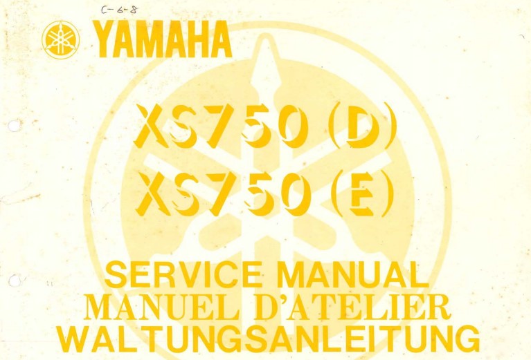 Manuel d'atelier Yamaha XS 750 1978 français Docautomoto