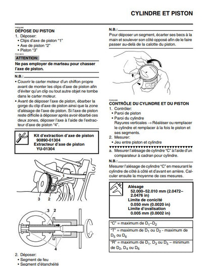 Manuel d'atelier Yamaha VP125 Xcity 2008 français Docautomoto