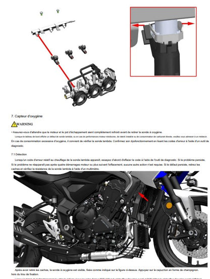 Manuel d'atelier Zontes ZT703-T 2026 français