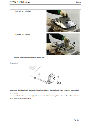 manuel d'atelier Aprilia RSV4 1100 2019 français { {{ Docautomoto }}