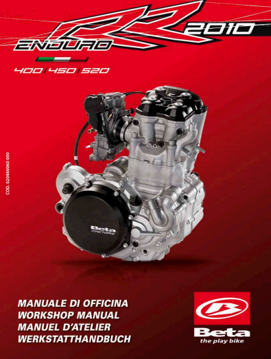Manuel d'atelier Beta 400 450 520 2010 français Docautomoto