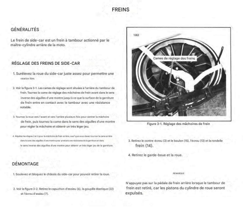 Manuel d'atelier Side car Harley Davidson 1979 1984 français { {{ Docautomoto }}