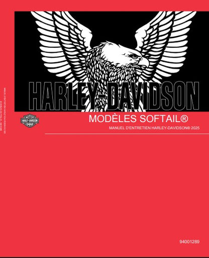 Manuel d'atelier Harley Davidson Softail 2025 français Docautomoto