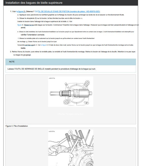 Manuel d'atelier Harley Davidson Sportster 2019 français Docautomoto