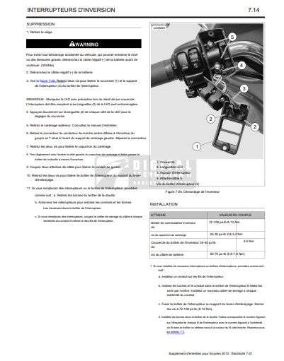manuel d'atelier harley Davidson trike 2013 français Docautomoto