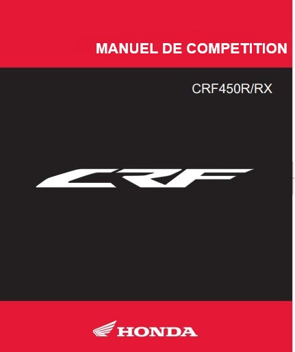 Manuel d'atelier Honda CRF 450 RX 2022 français { {{ Docautomoto }}