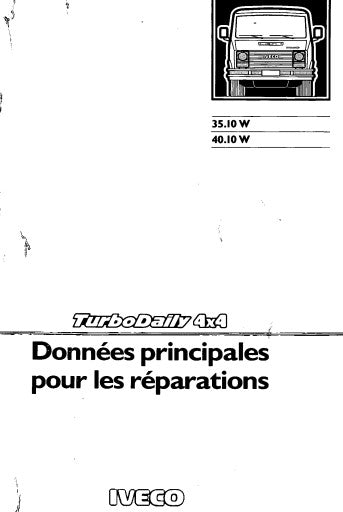 Manuel d'atelier Iveco Turbodaily 4x4 1988 Docautomoto