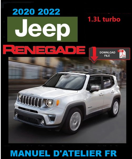 Manuel d'atelier Jeep Renegade 2022 français Docautomoto