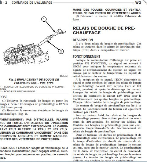 Manuel d'atelier Jeep Grand Cherokee WJ WG 1999 2005 français { Docautomoto