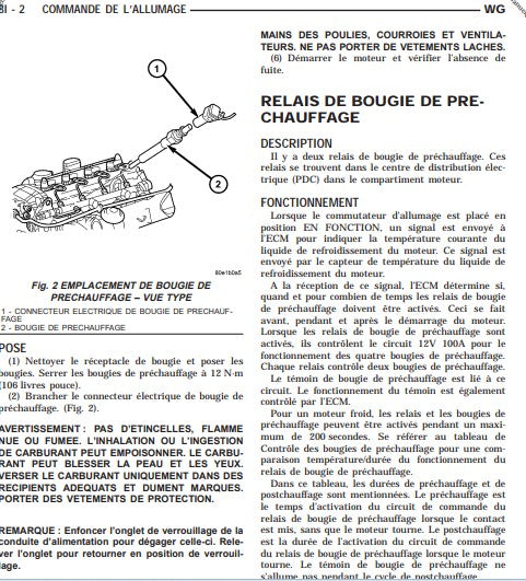 Manuel d'atelier Jeep Grand Cherokee WJ WG 1999 2005 français { {{ Docautomoto }}