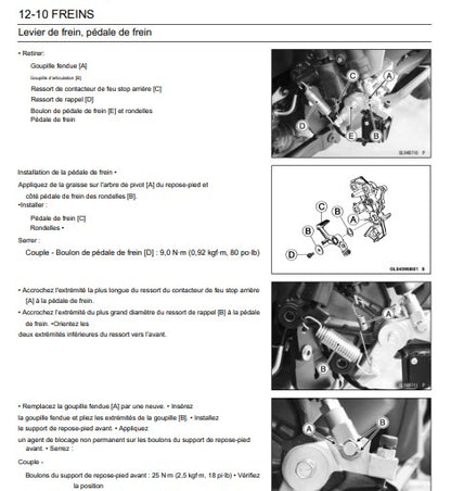 Manuel d'atelier Kawasaki 1000 Ninja H2 SX 2019 français Docautomoto