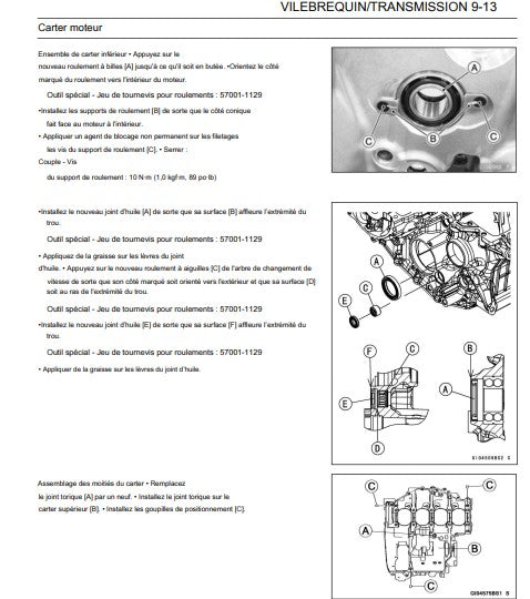 Manuel d'atelier Kawasaki 1000 Ninja H2 SX 2019 français Docautomoto
