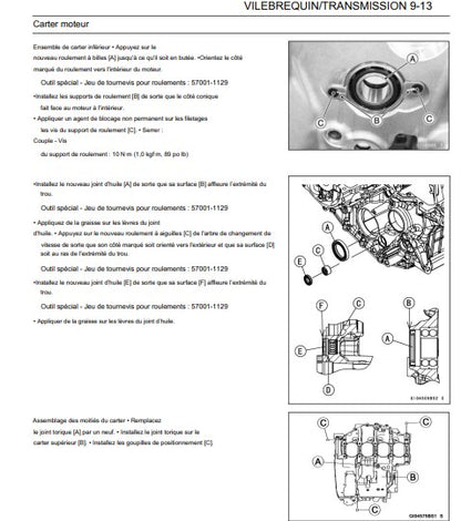 Manuel d'atelier Kawasaki 1000 Ninja H2 SX 2019 français Docautomoto