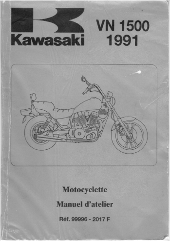Manuel d'atelier kawasaki 1500 Sumo 1991 Docautomoto