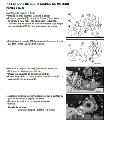 Manuel d'atelier Kawasaki Zx6 R Ninja 2009 français Docautomoto