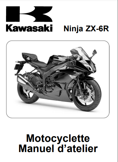 Manuel d'atelier Kawasaki Zx6 R Ninja 2009 français Docautomoto