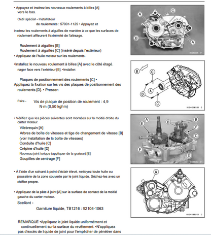 Manuel d'atelier Kawasaki KVF 750 Bruteforce 2014 pdf français Docautomoto