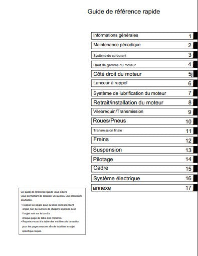 Manuel d'atelier Kawasaki KLF 250 Bayou français Docautomoto