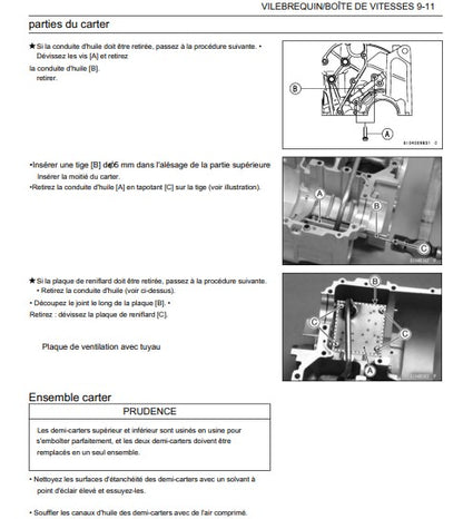 Manuel d'atelier Kawasaki ER 6 2005 pdf en français Docautomoto
