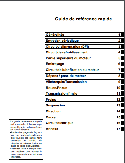 Manuel d'atelier kawasaki ER6 N 2015 français Docautomoto