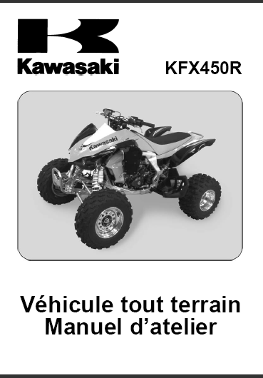 Manuel d'atelier Kawasaki quad 450 KFXR Docautomoto
