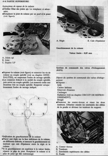 Manuel d'atelier Kawasaki KR1 1989 français Docautomoto