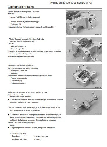 Manuel d'atelier Kawasaki KVF 300 Brute Force 2016 français Docautomoto