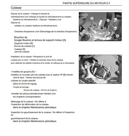 Manuel d'atelier kawasaki KX 85 KX100 2016 français Docautomoto