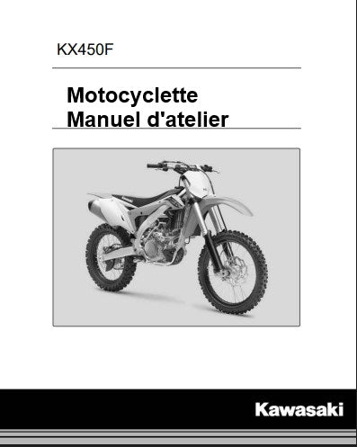 Manuel d'atelier Kawasaki 450 KXF 2017 2018 français Docautomoto