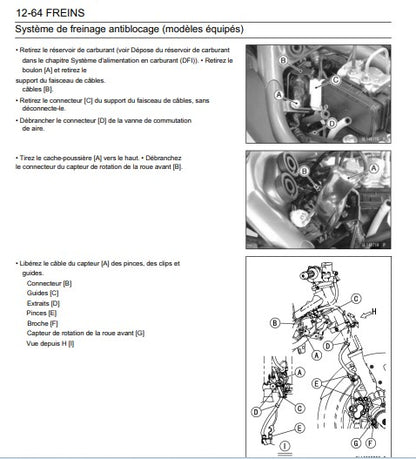 Manuel d'atelier kawasaki Z250 2015 français Docautomoto