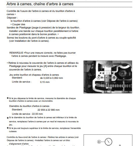 Manuel d'atelier Kawasaki Z250 2016 français Docautomoto