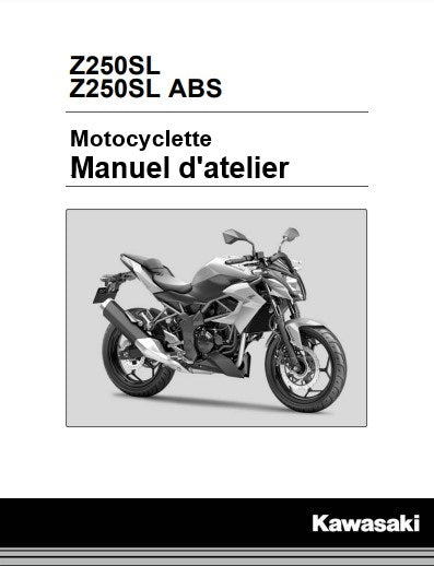 Manuel d'atelier Kawasaki Z250 2016 français Docautomoto