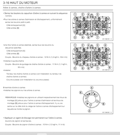 Manuel d'atelier kawasaki ZR 7S 2001 2005 Docautomoto