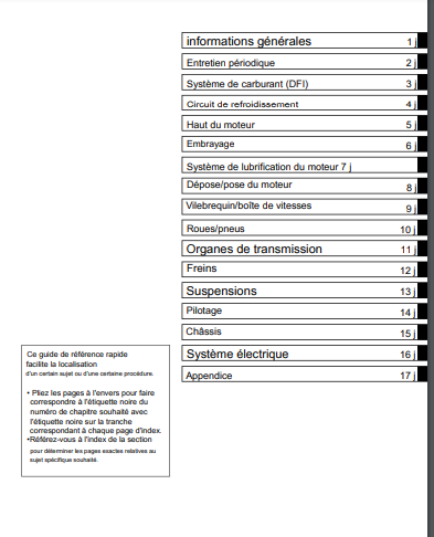manuel d'atelier Kawasaki ZX10R 2006 français Docautomoto