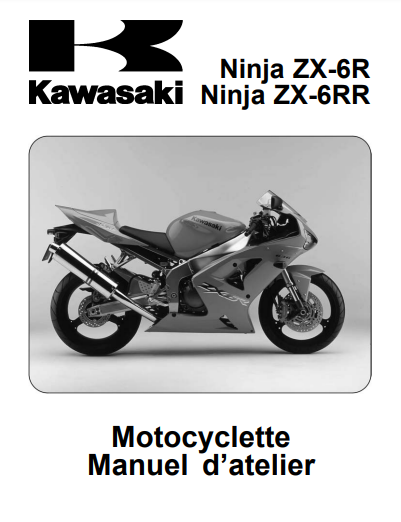 Manuel d'atelier Kawasaki 600 Ninja 2003 Docautomoto