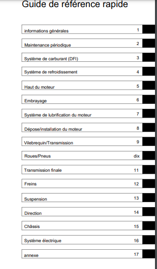 Manuel d'atelier Kawasaki ZX6R Ninja 2012 pdf français Docautomoto