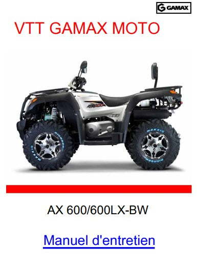 Manuel d'atelier quad 600 Gamax français { {{ Docautomoto }}