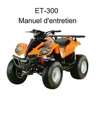 Manuel d'atelier quad Daelim ET 300 français { {{ Docautomoto }}
