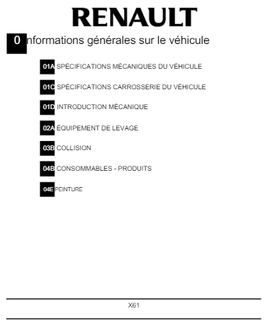 manuel d'atelier Renault kangoo 2 2009 { {{ Docautomoto }}