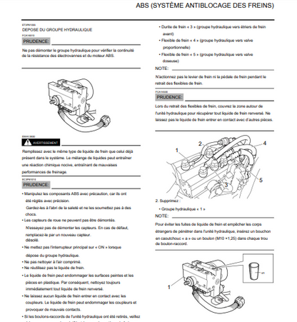 Manuel d'atelier Yamaha FJR 1300 2006 { {{ Docautomoto }}