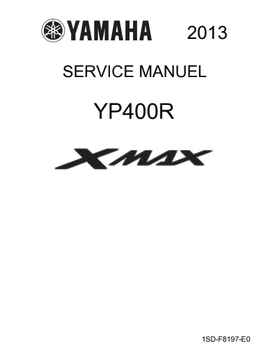 Manuel d'atelier Yamaha 400 Xmax 2013 { Docautomoto