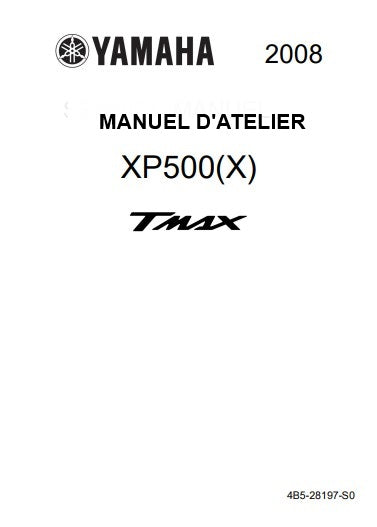 Manuel d'atelier Yamaha 500 T Max 2008 français { {{ Docautomoto }}