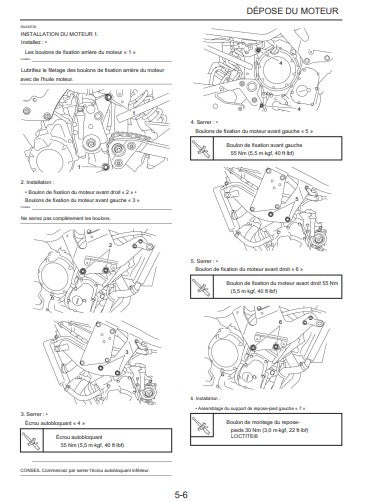 Manuel d'atelier Yamaha FZ6R 2009 français Docautomoto