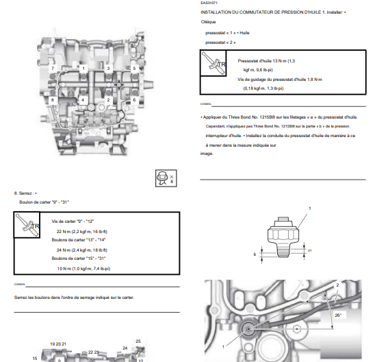 Manuel d'atelier Yamaha 900 XSR 2022 { {{ Docautomoto }}